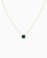 Zambian Lab Emerald / Cushion / 3ct