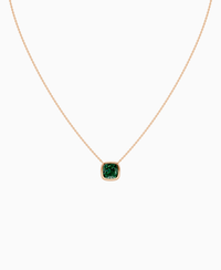 Zambian Lab Emerald / Cushion / 3ct