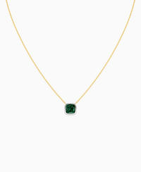 Zambian Lab Emerald / Cushion / 3ct