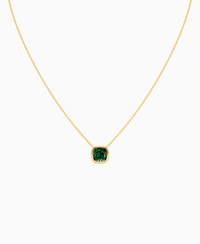 Zambian Lab Emerald / Cushion / 3ct