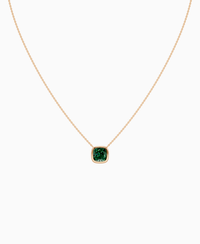 Zambian Lab Emerald / Cushion / 3ct