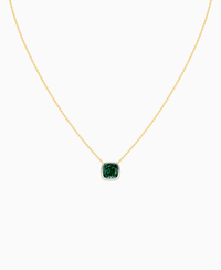Zambian Lab Emerald / Cushion / 3ct