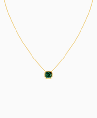 Zambian Lab Emerald / Cushion / 3ct