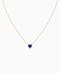 Royal Blue Lab Sapphire / Heart / 1ct