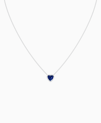 Royal Blue Lab Sapphire / Heart / 1ct