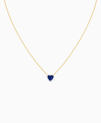 Royal Blue Lab Sapphire / Heart / 1ct