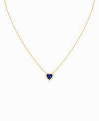 Royal Blue Lab Sapphire / Heart / 1ct