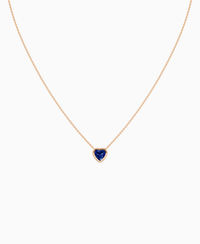 Royal Blue Lab Sapphire / Heart / 1ct
