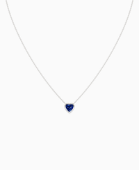 Royal Blue Lab Sapphire / Heart / 1ct