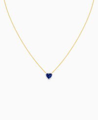 Royal Blue Lab Sapphire / Heart / 1ct