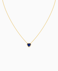 Royal Blue Lab Sapphire / Heart / 1ct