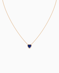 Royal Blue Lab Sapphire / Heart / 1ct