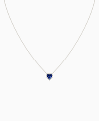 Royal Blue Lab Sapphire / Heart / 1ct