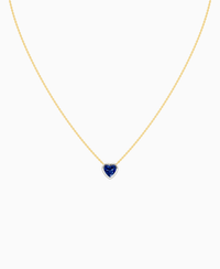 Royal Blue Lab Sapphire / Heart / 1ct
