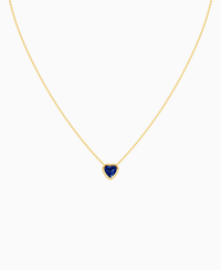 Royal Blue Lab Sapphire / Heart / 1ct