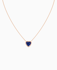 Royal Blue Lab Sapphire / Heart / 3ct