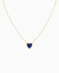 Royal Blue Lab Sapphire / Heart / 3ct