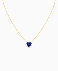 Royal Blue Lab Sapphire / Heart / 3ct