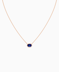 Royal Blue Lab Sapphire / Oval (EW) / 1ct