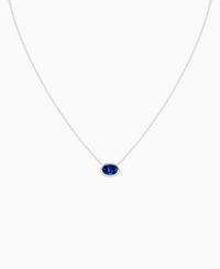 Royal Blue Lab Sapphire / Oval (EW) / 1ct