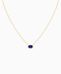 Royal Blue Lab Sapphire / Oval (EW) / 1ct