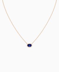 Royal Blue Lab Sapphire / Oval (EW) / 1ct