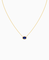 Royal Blue Lab Sapphire / Oval (EW) / 1ct