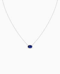 Royal Blue Lab Sapphire / Oval (EW) / 1ct