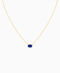 Royal Blue Lab Sapphire / Oval (EW) / 1ct