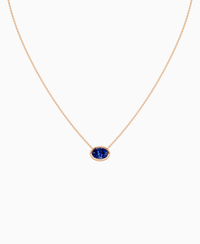Royal Blue Lab Sapphire / Oval (EW) / 1.5ct