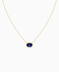 Bezel Solitaire Necklace - 9K Yellow Gold