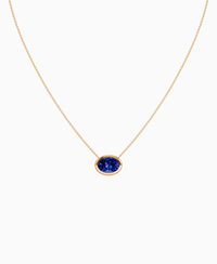 Royal Blue Lab Sapphire / Oval (EW) / 3ct