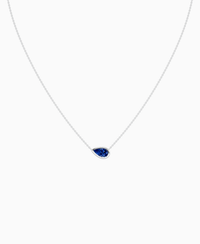 Royal Blue Lab Sapphire / Pear (EW) / 1ct