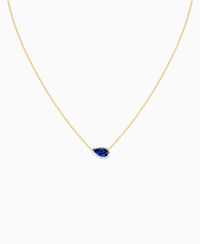 Royal Blue Lab Sapphire / Pear (EW) / 1ct