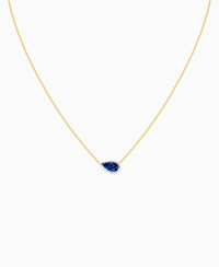 Royal Blue Lab Sapphire / Pear (EW) / 1ct