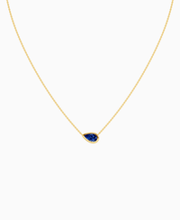 Royal Blue Lab Sapphire / Pear (EW) / 1ct