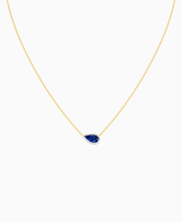 Royal Blue Lab Sapphire / Pear (EW) / 1ct