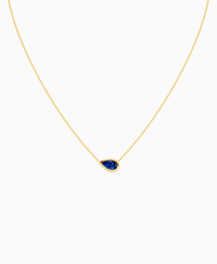 Royal Blue Lab Sapphire / Pear (EW) / 1ct