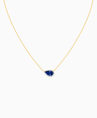 Royal Blue Lab Sapphire / Pear (EW) / 1.5ct
