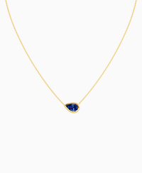Royal Blue Lab Sapphire / Pear (EW) / 1.5ct