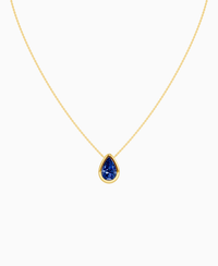 Royal Blue Lab Sapphire / Pear (NS) / 3ct