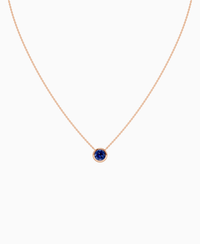 Royal Blue Lab Sapphire / Round / 1ct