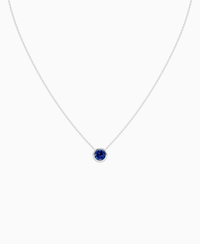 Royal Blue Lab Sapphire / Round / 1ct