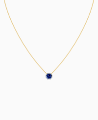 Royal Blue Lab Sapphire / Round / 1ct