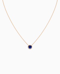 Royal Blue Lab Sapphire / Round / 1ct