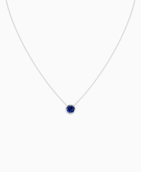 Royal Blue Lab Sapphire / Round / 1ct