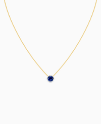 Royal Blue Lab Sapphire / Round / 1ct