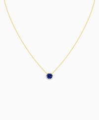 Royal Blue Lab Sapphire / Round / 1ct