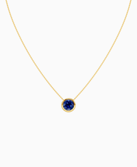 Royal Blue Lab Sapphire / Round / 3ct