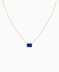 Royal Blue Lab Sapphire / Emerald (EW) / 2.5ct